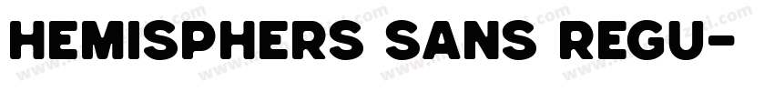 Hemisphers Sans Regu字体转换